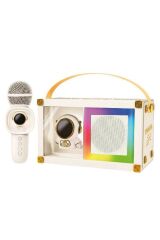 06 RGB Astronot Figürlü Mikrofonlu Karaoke Bluetooth Hoparlör