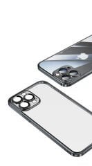 iPhone 13 Pro Kılıf Sert PC Renkli Çerçeveli  Riksos Kapak