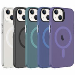 iPhone 14 Kılıf Magsafe Şarj Özellikli Buzlu Transparan C-Pro Sert Kapak kılıf