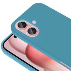 iPhone 16 Plus Kılıf Magsafe Şarj Özellikli Sıvı Teknolojili Silinebilir Sert Kivi Kapak