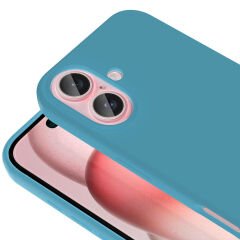 iPhone 16 Plus Kılıf Magsafe Şarj Özellikli Sıvı Teknolojili Silinebilir Sert Kivi Kapak