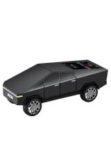 D68 CyberTruck Araba Tasarımlı Led Ekranli Radyolu Bluetooth Hoparlör 15W Güçlü Ses RGB LED /TWS/USB