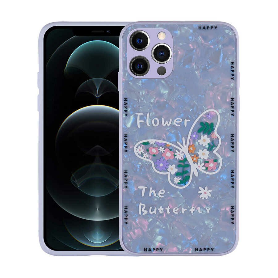 iPhone 12 Pro Max Kılıf Desenli Sert Silikon Mumila Kapak