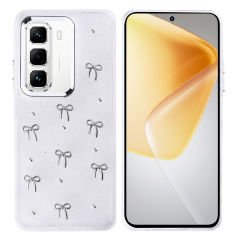 İnfinix Hot 50 Pro 4G Kılıf Airbag Tasarımlı Simli Şeffaf Kutup Kapak