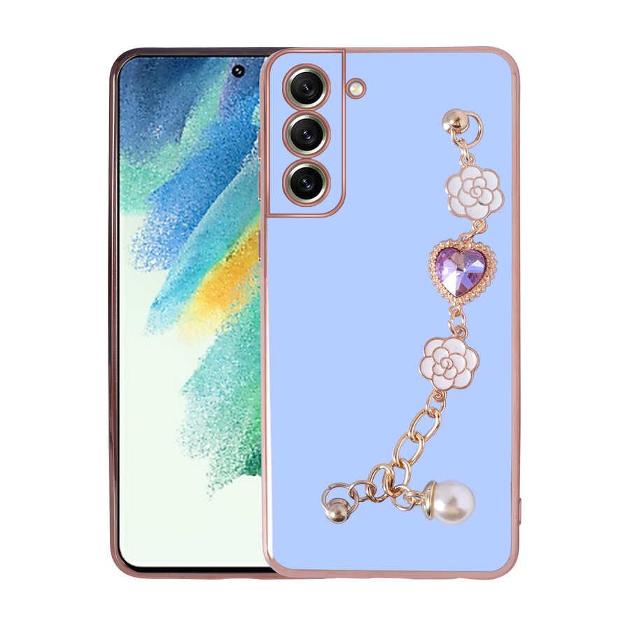 Samsung Galaxy S21 FE Kılıf El Tutamaçlı Kamera Korumalı Taka Silikon Kapak