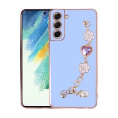 Samsung Galaxy S21 FE Kılıf El Tutamaçlı Kamera Korumalı Taka Silikon Kapak