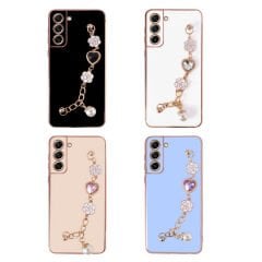 Samsung Galaxy S21 FE Kılıf El Tutamaçlı Kamera Korumalı Taka Silikon Kapak