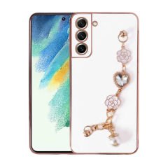 Samsung Galaxy S21 FE Kılıf El Tutamaçlı Kamera Korumalı Taka Silikon Kapak