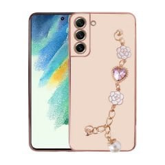 Samsung Galaxy S21 FE Kılıf El Tutamaçlı Kamera Korumalı Taka Silikon Kapak