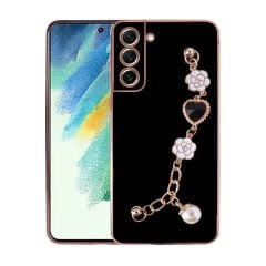 Samsung Galaxy S21 FE Kılıf El Tutamaçlı Kamera Korumalı Taka Silikon Kapak