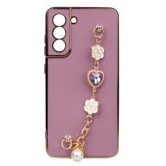 Samsung Galaxy S21 FE Kılıf El Tutamaçlı Kamera Korumalı Taka Silikon Kapak