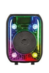 D66 Siyah Kablolu Mikrofonlu Bluetooth Hoparlör