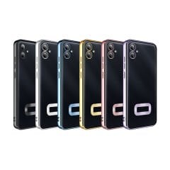 Samsung Galaxy A06 Kılıf Kamera Korumalı Logo Gösteren Omega Kapak