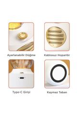 Vintage Gaz Lambası Taşınabilir Bluetooth Speaker Ayarlanabilir Işıklı USB Şarjlı