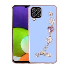 Samsung Galaxy A12 Kılıf El Tutamaçlı Kamera Korumalı Taka Silikon Kapak