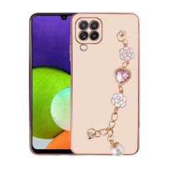 Samsung Galaxy A12 Kılıf El Tutamaçlı Kamera Korumalı Taka Silikon Kapak