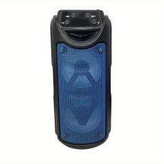 1558 3 inc RGB Ledli Radyolu Taşınabilir Bluetooth Hoparlör Parti Speaker