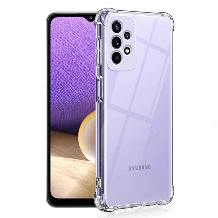 Samsung Galaxy A23 Kılıf Nitro Anti Shock Darbe Emici Köşe Korumalı Şeffaf Silikon Kapak