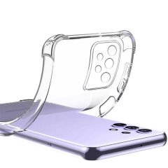 Samsung Galaxy A23 Kılıf Nitro Anti Shock Darbe Emici Köşe Korumalı Şeffaf Silikon Kapak