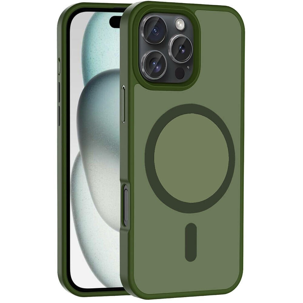 iPhone 16 Pro Kılıf Kablosuz Şarj Özellikli Mat Arka Yüzey Sio Kapak