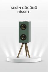 Kablosuz Hoparlör 24W Çift Sürücü, 3000mAh Batarya, Taşınabilir Ayaklı Speaker