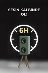 Kablosuz Hoparlör 24W Çift Sürücü, 3000mAh Batarya, Taşınabilir Ayaklı Speaker