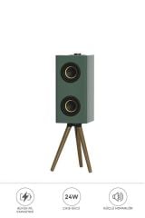 Kablosuz Hoparlör 24W Çift Sürücü, 3000mAh Batarya, Taşınabilir Ayaklı Speaker