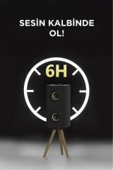 Kablosuz Hoparlör 24W Çift Sürücü, 3000mAh Batarya, Taşınabilir Ayaklı Speaker