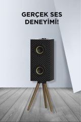 Kablosuz Hoparlör 24W Çift Sürücü, 3000mAh Batarya, Taşınabilir Ayaklı Speaker