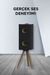 Kablosuz Hoparlör 24W Çift Sürücü, 3000mAh Batarya, Taşınabilir Ayaklı Speaker