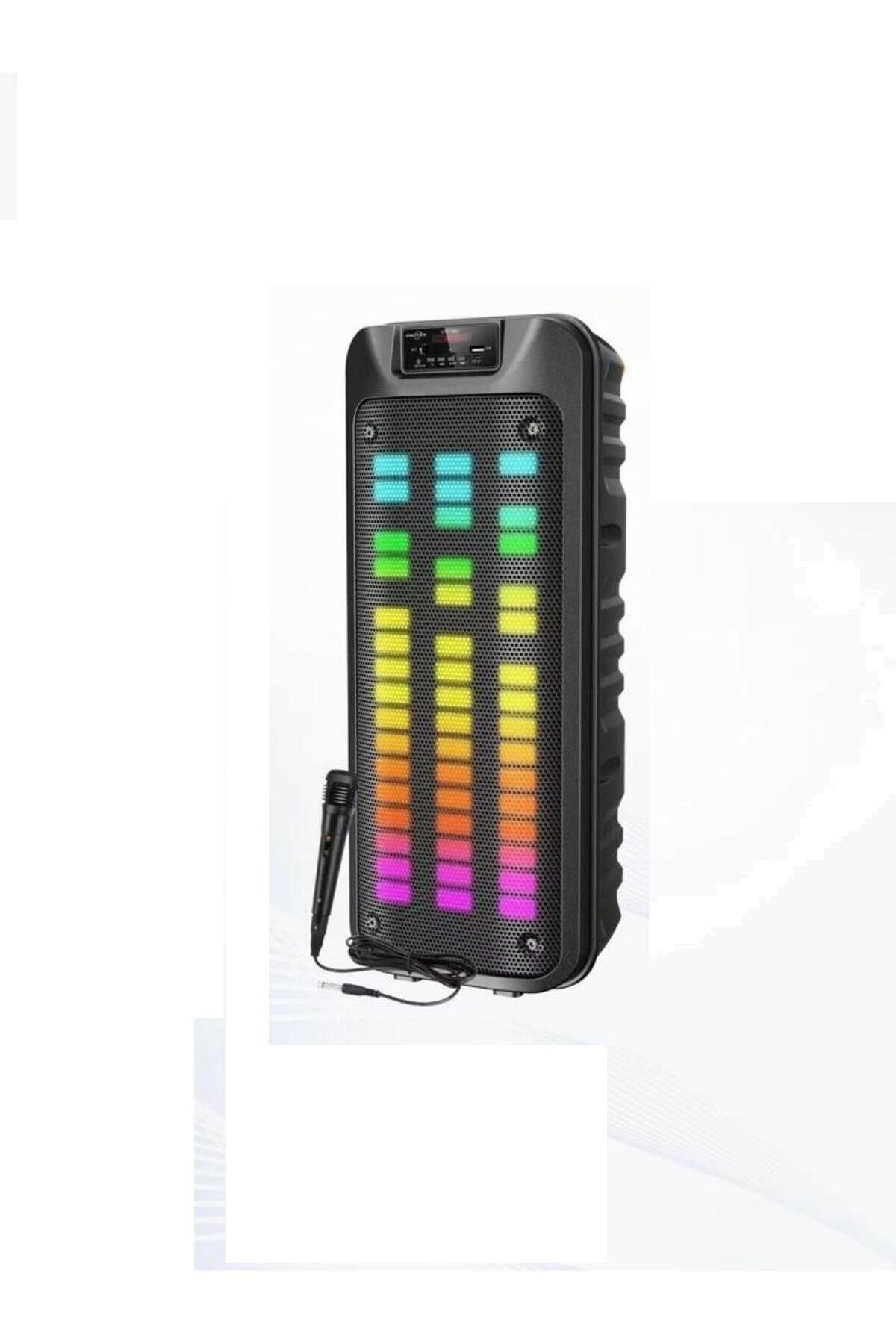 1852 Taşınabilir Rgb Ledli Bluetooth Hoparlör Usb-tf Siyah