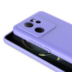 Xiaomi Mi 13T Pro Kılıf Kamera Korumali Mara Lansman Kapak Lila