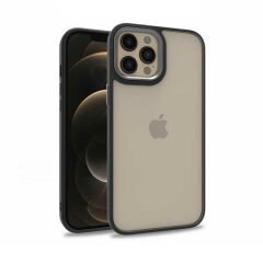 iPhone 12 Pro Max Kılıf Kamera Çıkıntılı Arkası Şeffaf Köşeleri Parlak Renkli Işlemeli Flora Kapak