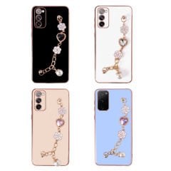 Samsung Galaxy S20 FE Kılıf El Tutamaçlı Kamera Korumalı Taka Silikon Kapak