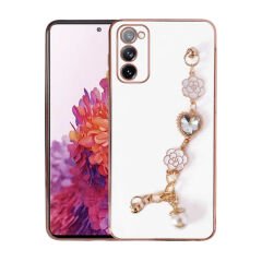 Samsung Galaxy S20 FE Kılıf El Tutamaçlı Kamera Korumalı Taka Silikon Kapak