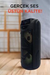 1550 RGB Ledli Taşınabilir Bluetooth Radyolu Hoparlör Parti Speaker