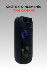 1550 RGB Ledli Taşınabilir Bluetooth Radyolu Hoparlör Parti Speaker