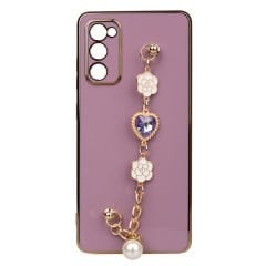 Samsung Galaxy S20 FE Kılıf El Tutamaçlı Kamera Korumalı Taka Silikon Kapak