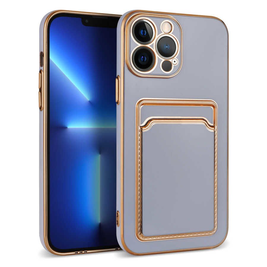 iPhone 12 Pro Kılıf Bark Kartlıklı Kapak