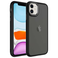 iPhone 11 Kılıf Buzlu Sert PC May Kapak