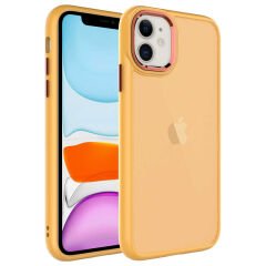 iPhone 11 Kılıf Buzlu Sert PC May Kapak