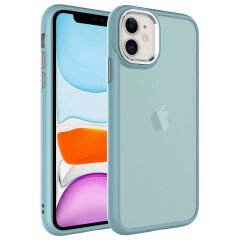 iPhone 11 Kılıf Buzlu Sert PC May Kapak
