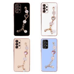 Samsung Galaxy A72 Kılıf El Tutamaçlı Kamera Korumalı Taka Silikon Kapak