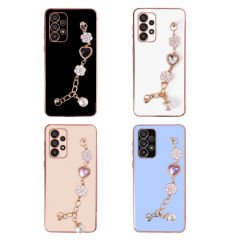 Samsung Galaxy A72 Kılıf El Tutamaçlı Kamera Korumalı Taka Silikon Kapak