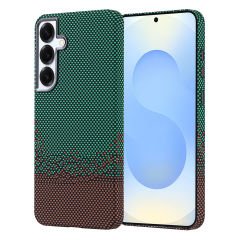 Samsung Galaxy S25 Plus Kılıf Kablosuz Şarj Özellikli Karbon Fiber Görünümlü Nekst Kapak