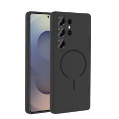 Samsung Galaxy S25 Ultra Kılıf Meta Lansman M-Safe Kamera Korumalı içi Kadife Yumuşak Renkli Süet Silikon