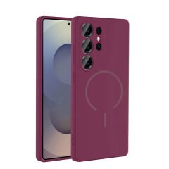 Samsung Galaxy S25 Ultra Kılıf Meta Lansman M-Safe Kamera Korumalı içi Kadife Yumuşak Renkli Süet Silikon