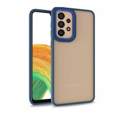 Samsung Galaxy A73 Kılıf Kamera Çıkıntılı Arkası Şeffaf Köşeleri Parlak Renkli Işlemeli Flora Kapak