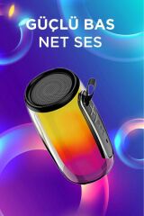 BTS-1953 RGB İşikli Radyolu Taşınabilir Bluetooth Hoparlör