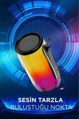 BTS-1953 RGB İşikli Radyolu Taşınabilir Bluetooth Hoparlör